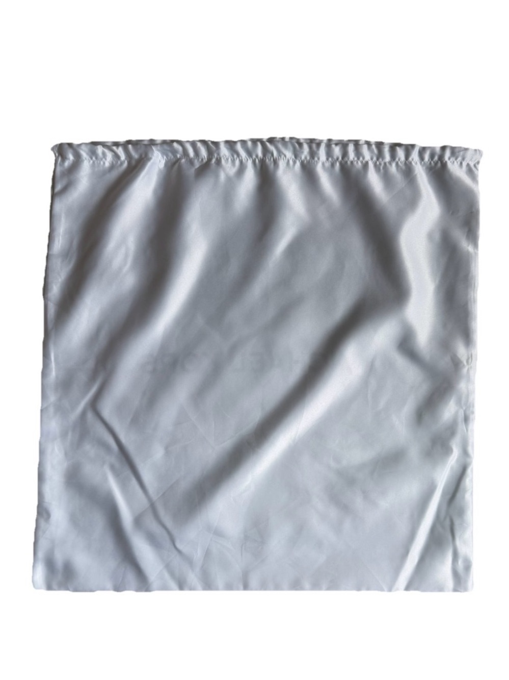 Michael Kors White Silver Drawstring Dust Bag 19"x19" Square Purse Shoes Storage - Picture 3 of 6